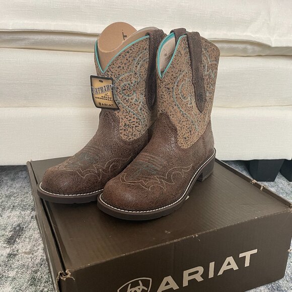 Ariat Womens Fatbaby Heritage Boots Size 10 - Western Riding Horseback Cowboy - Picture 1 of 8